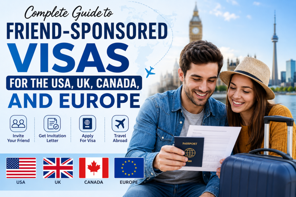 Complete Guide to Friend-Sponsored Visas for the USA, UK, Canada, and Europe