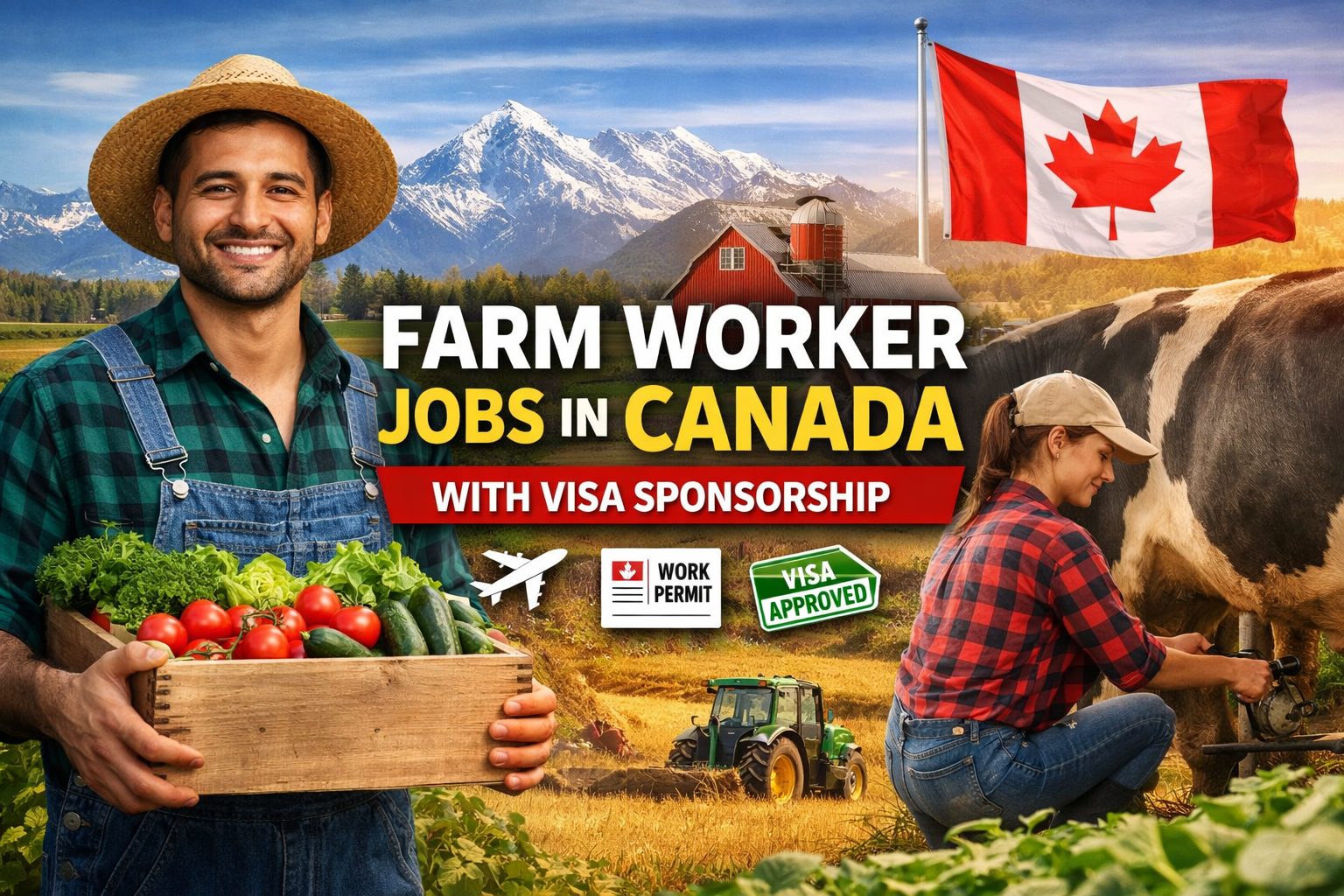 A Complete SEO Guide for International Applicants Introduction Farm worker jobs in Canada with visa sponsorship have become one of the most searched opportunities among international job seekers. With Canada’s growing agricultural sector, labor shortages, and immigrant-friendly policies, thousands of foreign workers successfully move to Canada every year to work on farms, orchards, greenhouses, and livestock facilities. If you are searching for “Canada visa,” “farm jobs in Canada,” “visa sponsorship jobs,” or “agriculture jobs abroad,” this comprehensive guide will help you understand everything — from job types and salaries to visa pathways and application strategies. Whether you are a beginner or experienced agricultural worker, this article provides detailed, practical, and SEO-optimized information designed to help you succeed. Why Choose Farm Worker Jobs in Canada? 1. High Demand for Farm Labor Canada’s agriculture industry constantly needs workers due to: Aging local workforce Seasonal labor shortages Expanding farming operations Increasing food production needs This creates excellent opportunities for foreign workers. 2. Visa Sponsorship Opportunities Many Canadian employers are authorized to hire international workers through programs like: Temporary Foreign Worker Program (TFWP) Seasonal Agricultural Worker Program (SAWP) These programs allow employers to sponsor foreign workers legally. 3. Competitive Salaries Farm workers in Canada can earn: Entry-level: CAD $15 – $18 per hour Experienced workers: CAD $18 – $25 per hour Specialized roles: CAD $25+ per hour Plus overtime pay in many provinces. 4. Pathway to Permanent Residency Certain agricultural jobs may help workers qualify for: Permanent Residency (PR) Agri-Food Pilot Program Provincial Nominee Programs (PNP) 5. Safe and Regulated Work Environment Canada is known for: Strong labor laws Worker protection rights Health & safety regulations Fair wage systems Types of Farm Worker Jobs in Canada Farm work is not limited to manual labor. There are multiple roles depending on skills and experience. Crop Farm Jobs Typical duties: Planting and harvesting Irrigation management Sorting and packing produce Operating basic farm machinery Common sectors: Vegetables Fruits Grain farms Berry farms Greenhouse Worker Jobs Greenhouses require workers for: Plant care Seedling preparation Temperature control Packaging These jobs are popular year-round. Dairy Farm Jobs Responsibilities include: Milking cows Feeding livestock Cleaning barns Monitoring animal health Often includes accommodation. Poultry Farm Jobs Tasks: Egg collection Feeding chickens Facility cleaning Health monitoring Livestock Farm Jobs Includes: Sheep Goats Cattle Horses Farm Equipment Operator Higher-paying role requiring: Tractor operation Combine harvesters Maintenance skills Farm Supervisor (Experienced Workers) Responsibilities: Managing teams Scheduling Monitoring productivity Salary Expectations for Farm Workers Salary varies by: Province Experience Skill level Employer Average Pay Rates Position Hourly Wage General Farm Worker CAD $15 – $20 Greenhouse Worker CAD $16 – $22 Dairy Farm Worker CAD $17 – $24 Equipment Operator CAD $20 – $30 Additional Benefits Many employers provide: Free or subsidized housing Transportation Overtime pay Health insurance Visa Options for Farm Worker Jobs Understanding visa pathways is crucial when searching Canada visa sponsorship jobs. Temporary Foreign Worker Program (TFWP) Most common route. Employer requirements: Obtain LMIA (Labour Market Impact Assessment) Prove no local workers available Worker benefits: Legal work permit Renewable contracts Seasonal Agricultural Worker Program (SAWP) Available for specific countries. Key features: Seasonal work (up to 8 months) Employer-provided housing Return option annually Agri-Food Pilot Program Pathway to Permanent Residency. Eligible sectors: Meat processing Mushroom production Livestock raising Provincial Nominee Programs (PNP) Some provinces nominate farm workers for PR. Popular provinces: Ontario British Columbia Alberta Saskatchewan Who Can Apply? Farm worker jobs are accessible to many applicants. Basic Requirements Most employers ask for: ✔ Age 18+ ✔ Physically fit ✔ Basic English (preferred) ✔ Willingness to work outdoors ✔ No criminal record Experience Needed? Not always. Entry-level jobs → No experience required Skilled roles → Experience preferred Education Requirements Typically minimal: No formal degree needed Basic schooling sufficient Skills That Increase Hiring Chances To stand out in Canada farm job applications, develop: Basic English communication Machinery operation skills Livestock handling Greenhouse techniques Teamwork abilities How to Find Farm Worker Jobs in Canada Searching correctly is key for success. 1. Canadian Job Portals Look for keywords: “Farm worker Canada visa sponsorship” “Agricultural jobs Canada LMIA” Popular platforms: Job Bank Canada Indeed Canada Workopolis AgCareers 2. Recruitment Agencies Some agencies specialize in foreign hiring. 3. Employer Websites Large farms often post openings directly. 4. Networking Connect via: LinkedIn Facebook job groups Agricultural forums Step-by-Step Application Process Step 1: Prepare Your Resume (Canadian Style) Include: ✔ Personal details ✔ Work experience ✔ Skills ✔ Language ability Step 2: Write a Strong Cover Letter Explain: Why you want farm work Your physical fitness Relevant skills Step 3: Apply to Multiple Employers Do not rely on one application. Step 4: Employer Secures LMIA If selected, employer applies for LMIA. Step 5: Apply for Work Permit Submit: Job offer LMIA approval Passport Medical exam Step 6: Travel to Canada After approval → Begin work legally. Documents Required Typical checklist: ✔ Valid passport ✔ Job offer letter ✔ LMIA copy ✔ Medical exam ✔ Police clearance ✔ Work permit application Accommodation & Living Conditions Many farm jobs include: Shared housing On-site accommodation Low rent or free stay Challenges of Farm Work Important to understand realities. Physical Demands Long hours Outdoor weather Repetitive tasks Seasonal Work Nature Some jobs temporary. Rural Locations Often away from major cities. Advantages of Farm Worker Jobs Despite challenges: ✔ Good income ✔ Low living expenses ✔ Visa sponsorship ✔ PR pathways ✔ International exposure Tips for Getting Hired Faster Apply Strategically Use SEO keywords in resume: Farm Worker Agriculture Laborer Harvest Worker Greenhouse Assistant Improve English Basic communication helps greatly. Highlight Physical Fitness Employers value stamina. Avoid Fake Agents Never pay illegal fees. Beware of Job Scams Red flags: ❌ Asking for money ❌ No official job offer ❌ No LMIA ❌ Fake email domains Provinces with High Farm Job Demand Ontario Greenhouses Fruit farms Dairy farms British Columbia Berry picking Vineyard jobs Alberta Livestock farms Saskatchewan Grain farms Can Farm Workers Get PR? Yes, through: Agri-Food Pilot PNP Canadian Experience Class Frequently Asked Questions (FAQ) Is experience required? No, many entry-level jobs available. Do employers provide visa sponsorship? Yes, if LMIA approved. What is average salary? CAD $15 – $25 per hour. Is English mandatory? Basic English preferred but not always required. Can I bring family? Depends on visa type & employer. Final Thoughts Farm worker jobs in Canada with visa sponsorship offer realistic, achievable opportunities for international workers seeking stable income and legal migration pathways. With proper preparation, genuine applications, and patience, you can successfully secure: ✔ A Canadian job offer ✔ Work permit ✔ International career growth SEO Keywords Used in This Article Farm Worker Jobs in Canada Canada Visa Sponsorship Jobs Agriculture Jobs Canada Canada Work Permit Farm Jobs Abroad Canada Visa